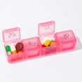 thumbnail image 4 of Pill Storage Box Medicine Case 7 Day Organizer 28 Compartments 4 Times Container, 4 of 4