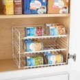 thumbnail image 4 of Mainstays 3-Tier Can Organizer Dispenser Rack, Powder-Coated Steel Can Storage Organizer for Kitchen Pantry, White, 4 of 13