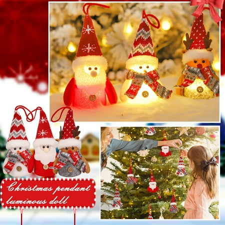 

halloween night lights plug in halloween home decor light up night pool party decorations Cartoon Old Man Snowman Glowing Christmas Ball Family Scene Decoration Supplies