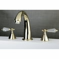 thumbnail image 2 of Kingston Brass KS2362WLL Wilshire Two-Handle Deck Mount Roman Tub Faucet, Polished Brass, 2 of 5