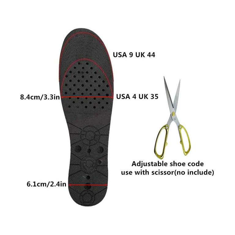 Men Women Invisible Height Increase Insoles Heel Lift Taller Shoe Inserts  Pad US