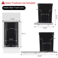 thumbnail image 3 of QinaQin Kitchen Cabinet Pull-Out Trash Can, Stainless Steel Slide-Out Trash Can Rack, Adjustable Slide-Out Trash Can Rack Under Sink (Trash Can Not Included), 3 of 7