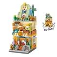 thumbnail image 1 of Street Sphinx Pharaoh Antique Shop Store Architecture 3D Model Mini Blocks Bricks Building Toy For Children Christmas Gift, 1 of 5