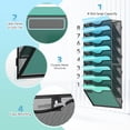 thumbnail image 3 of Organizador de archivos de pared Gawerk de 8 niveles para colgar en metal negro, 3 of 7