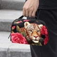 thumbnail image 2 of Rose Leopard Travel Organizer Hard Drive Case Small Travel Case USB Cable Organizer - Oxford Cloth Waterproof Storage Box for Electronic Digital Products - 5.9x9.44x3.14 in, 2 of 6