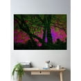 thumbnail image 2 of The Psychedelic Forest Poster Wall Art, Modern Wall Decor, 24x36 UNFRAMED, 2 of 3