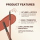 thumbnail image 4 of QIBEST 2 uds lápiz labial delineador de labios conjunto de lápiz delineador de labios de terciopelo mate maquillaje de contorno lápiz labial rojo Sexy cosméticos de larga duración, 4 of 5