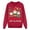 Men-Red, variant on Fiaer Christmas with Family Sweatshirts Funny Santa Graphic Xmas Pullover Long Sleeve Trendy Crew Neck Comfort Holiday Tops Men XL