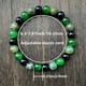 thumbnail image 4 of Pulsera de Cristal Verde Cristal Fábrica Pareja Pulsera, 4 of 6