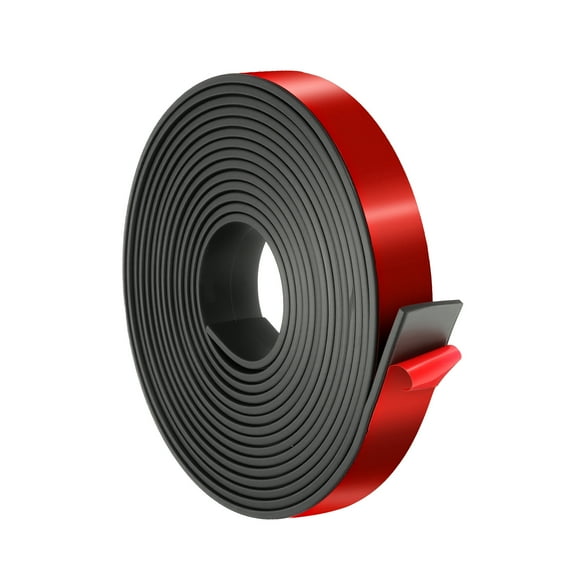 Uxcell Neoprene Rubber Strips 1" Wide x 1/16" Thick x 15' Long, Self Adhesive Rubber Sheet