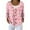 Pink, variant on Women's Fashion Long Sleeve Christmas Snowman Snowflake Print Jacket Cardigan for Holiday Party and Casual Daily Wear,White,2XL