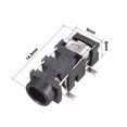 thumbnail image 2 of Unique Bargains 3.5 mm Audio Jack Connector PCB Mount Female Socket 5 Pin PJ-327A 10pcs, 2 of 4