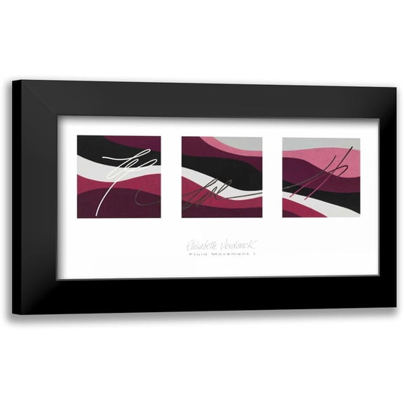 Verdonck, Elisabeth 14x9 Black Modern Framed Museum Art Print Titled - Fluid Movement I