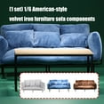 thumbnail image 2 of 1/6 Scale Doll House Furniture Sofa Scene Display Accessory With Detachable Iron Framework And Space Saving Design, 2 of 8