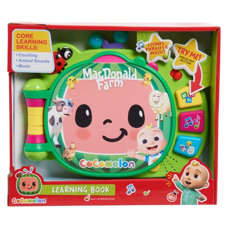 【COCOMELON ココメロン】 ラーニングブック 幼児用インタラクティブ玩具 3つの学習モード、50の学習フレーズ絵本/サウンド/おもちゃ/クリスマス/誕生日/プレゼ