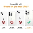 thumbnail image 6 of for iPhone 14 Pro Max Crossbody Case,iPhone 14 Pro Max Clear Case with Adjustable Lanyard Strap Soft TPU Anti-Scratch Anti-Yellowing Shockproof Protective Phone Cover 6.7 inch 2022 - Beige, 6 of 12