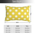 thumbnail image 2 of Pofeuu Yellow And White Polka Dot Print Polyester Microfiber Plush Pillowcases, Super Soft and Cozy Pillow Case Covers with Envelop Closure（Pillow core not included）-14"x20", 2 of 6