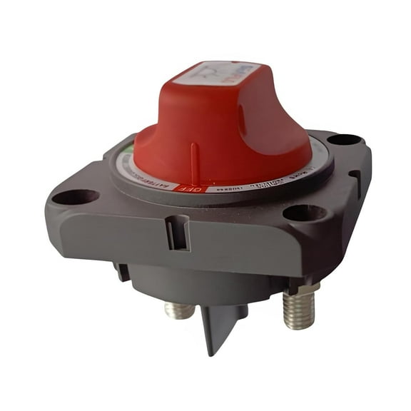 SEAFLO 300A Battery Disconnect Switch –12V/24V/48V Heavy-Duty Isolator Switch, Single Circuit ON/Off, IP66 Waterproof, Auto, Marine, Boat, RV, Car, ATV, CE & RoHS Certified (On/Off w/No-Cover|1-Pack)
