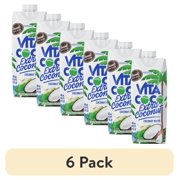 (6 pack) Vita Coco Extra Coconut Coconut Water, 16.9 fl oz