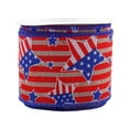 thumbnail image 2 of Patriotic Ribbon American Flag Ribbon Patriotic Ribbon For Wreath Red White And Blue Wired Ribbon Patriotic Wired Ribbon Americana Ribbon 4th Of July Ribbon Wired Flag Ribbon, 2 of 9