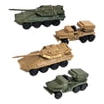 thumbnail image 3 of 4 piezas, modelo de tanque a escala 1:144, modelo 4D, juguete, tanque, manualidades, vehículo blindado multifuncional, montaje DIY para niños y niñas., 3 of 8