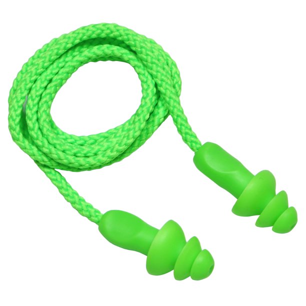 25 Pairs Corded Ear Plugs Soft Silicone Reusable Earplugs Noise