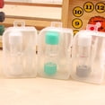 thumbnail image 2 of Transemion Fashion New 1 pcs Men Women Lens Box Bottle Plastic Objective Travel Portable Case Storage Container High Quality Blue 1Set, 2 of 6