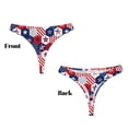 thumbnail image 3 of Balery American Stars2 Tangas de Algodón para Mujer con Estampado – Ropa Interior Sexy, Transpirable, G-string-X-Large, 3 of 6