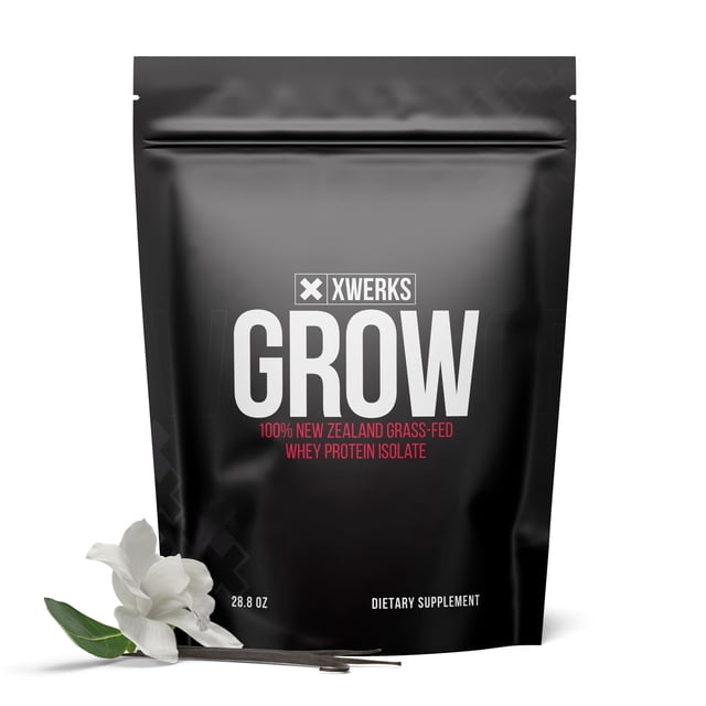 Proteína de suero Xwerks, cultivada 100% de animales alimentados con pasto de Nueva Zelanda, 750 g