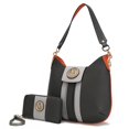 thumbnail image 1 of MKF Collection by Mia K. MKF-X459CRC Sac Torri Hobo avec Portefeuille, Charbon, 1 of 1