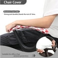 thumbnail image 4 of SCRAWLGOD Love Cow Print Elastic Computer Chair Slipcover with Arm Rest Slipcovers Easy to Remove Desk Chair Cover Washable Swivel Chair Protector, 4 Pcs Set, 4 of 7