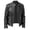 Black, variant on Men's Faux Leather Jacket Long Sleeve Full Zip Mid-Length Casual Outerwear,Sleek Motorcycle-Inspired Style for City Nights, Weekend Hangouts, and Dinner Dates