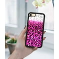 thumbnail image 5 of FINCIBO Soft Rubber Cover Case for Apple iPhone 7/8 4.7" (NOT FIT Apple iPhone 7 PLUS 2016 5.5" or Apple iPhone 8 PLUS 2017 5.5"), Pink Glitter With Black Pink Leopard, 5 of 5