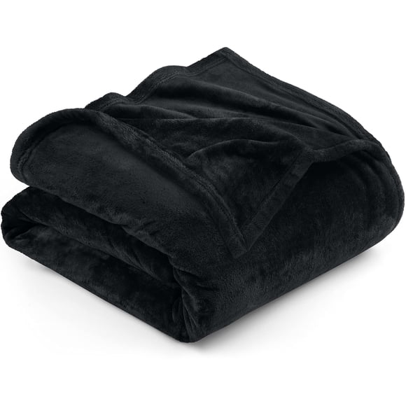 Cama polar Blanket Utopia, tamaño king, color negro, 300 g/m², microfibra