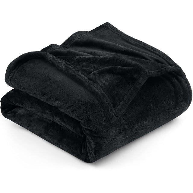 Cama polar Blanket Utopia, tamaño queen, color negro, 300 g/m²