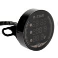 thumbnail image 5 of Motorcycle ATV Voltmeter+Electronic Clock+Thermometer+Stopwatch Digital LED Temperature Voltage Tester, 5 of 5