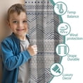 thumbnail image 3 of Blackout Kids Curtains,Blue Geometric Chevron Dot Pattern Childrens Insulated Curtains Set Of 2,Bedroom Essentials,Toddler Room Decor 42x84in(106x213cm), 3 of 5