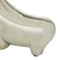 thumbnail image 5 of 11", 8"H Silver Aluminum Bull Sculpture, by CosmoLiving by Cosmopolitan (2 Count), 5 of 8