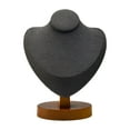 thumbnail image 1 of Soporte de exhibición de collares, soporte de busto de joyería para decoración de tiendas, hogar, dormitorio Gris oscuro, 1 of 8