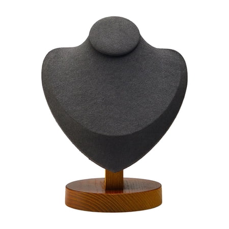 FVDPWYE Necklace Display Stand Jewelry Bust Holder Shelf Creative Decor Ornament Storage Dark Gray