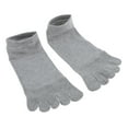 thumbnail image 3 of Calcetines Deportivos de Tobillo Sunnimix de Dedos Separados Transpirable par Gris claro, 3 of 8