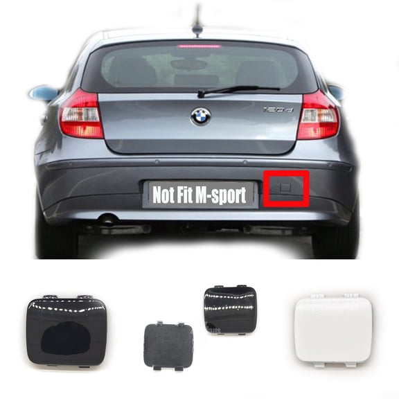 Trimla Rear Tow Cover for 07-10 BMW 1 series E87 E81 Hatchback Fit 116d 114d 118d 125i 128i 135i 2007 2008 2009 2010 bumper Hook Eye Cap 51127203928 primer