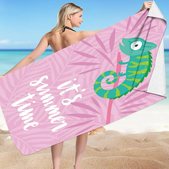 Économies de Vacances!zanvin Microfiber Beach Towel Super Léger Bain Coloré Towel Résistant au Sable Couverture Beach Polyvalent Towel pour les Cadeaux de Piscine de Voyage 30 X 60 Pouces pour un Usage Domestique