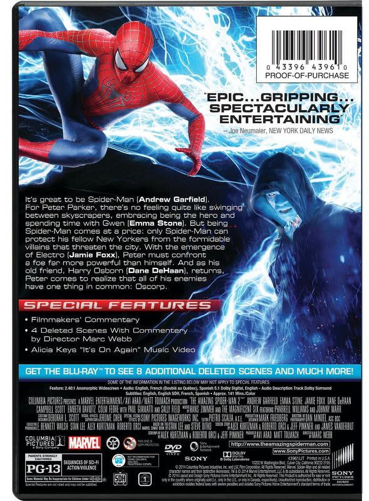 The Amazing Spider-Man 2 (DVD Sony Pictures) 