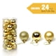 thumbnail image 4 of leyfeng 24 Uds. Adornos de bolas de Navidad con cordones 3cm/1,2 pulgadas bolas de adornos para árboles de Navidad bolas de purpurina mate brillante, 4 of 8