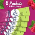 thumbnail image 6 of Crystal Light Drink Mix, 6 Pitcher Packets, for Flavorful Hydration and Shareable Refreshment, Raspberry Iced Tea natural flavor with other natural flavor, Made with Black Tea, 1.6 oz, 6 of 17