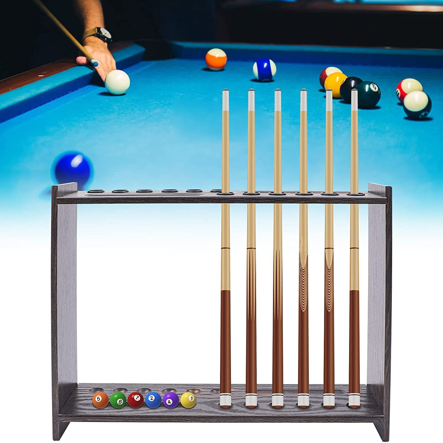 Billiards Snooker Pool Cues Holder Cue Stick Stand Rest Variety of Sizes 