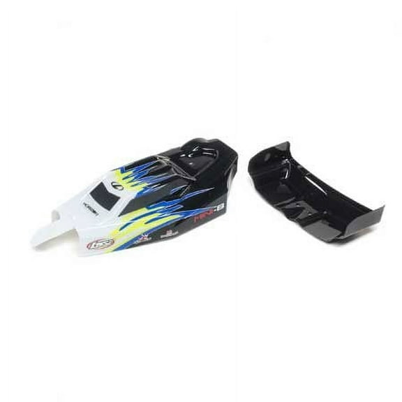 Losi Body Wing Black/White Mini-B LOS210020 Car/Truck  Bodies wings & Decals