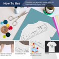 thumbnail image 5 of T-Shirt Ruler Guide, 8 Pieces High Precision T-Shirt Alignment Tool, Portable High Quality Round Collar Centering and Calibration Tool Ruler, 5 of 5