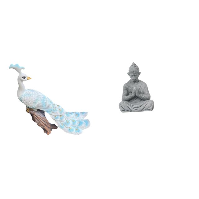 Escultura De Pavo Real, Figura Decorativa Para Jardín, Artesanía, Estatua, Adorno Para El Hogar, Patio, Figura De Buda Mono, Budista, Miniatura Coleccionable, Escultura Sun Wukong, Patio De